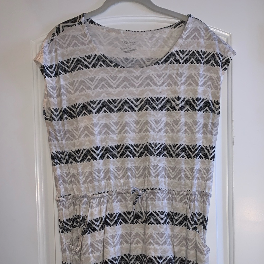 Chevron Dress WITH pockets
